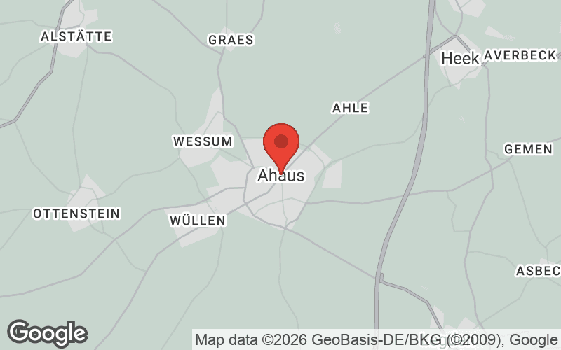Karte von Ahaus