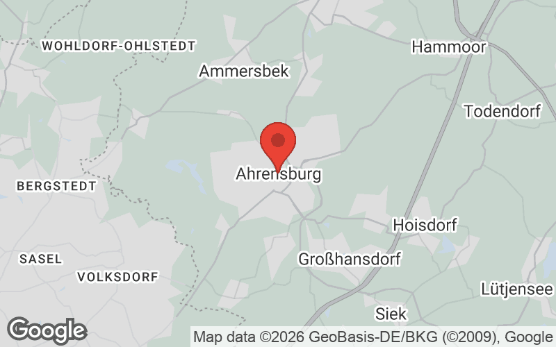 Karte von Ahrensburg