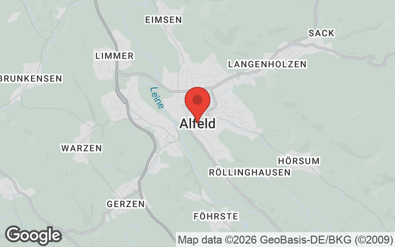 Karte von Alfeld (Leine)