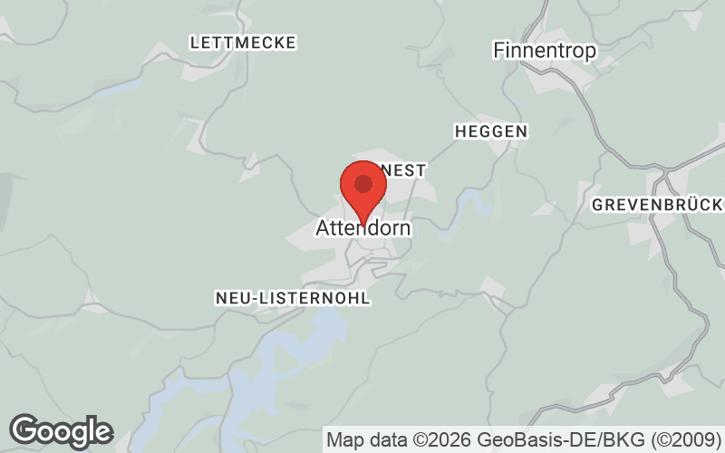 Karte von Attendorn