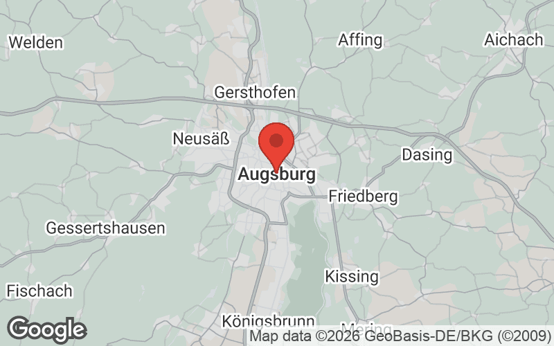 Karte von Augsburg