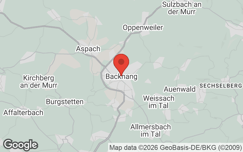 Karte von Backnang