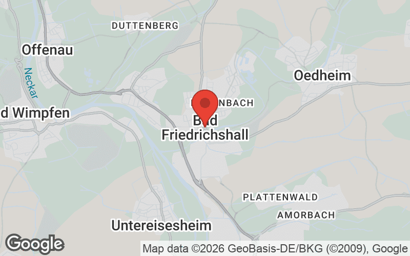 Karte von Bad Friedrichshall