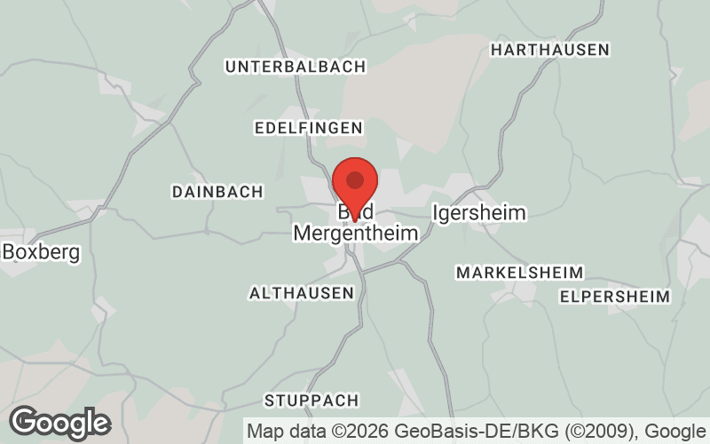 Karte von Bad Mergentheim