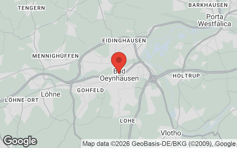 Karte von Bad Oeynhausen