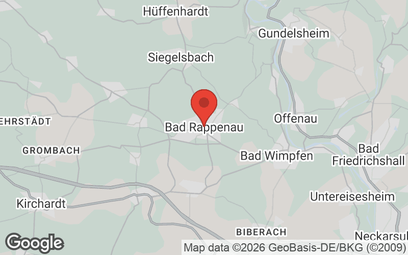 Karte von Bad Rappenau