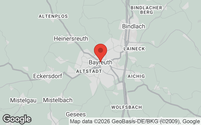 Karte von Bayreuth