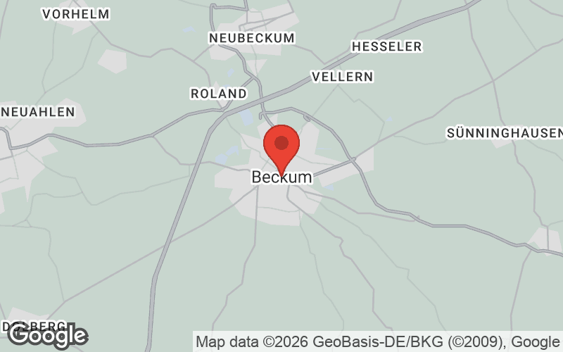 Karte von Beckum