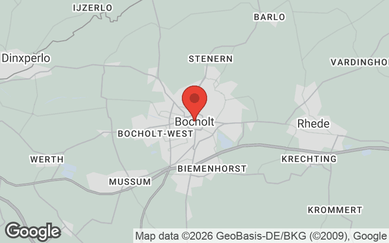 Karte von Bocholt