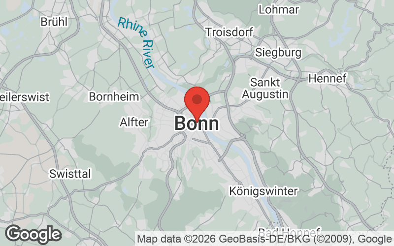 Karte von Bonn