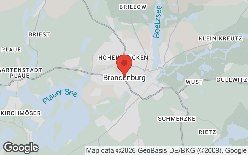 Karte von Brandenburg an der Havel
