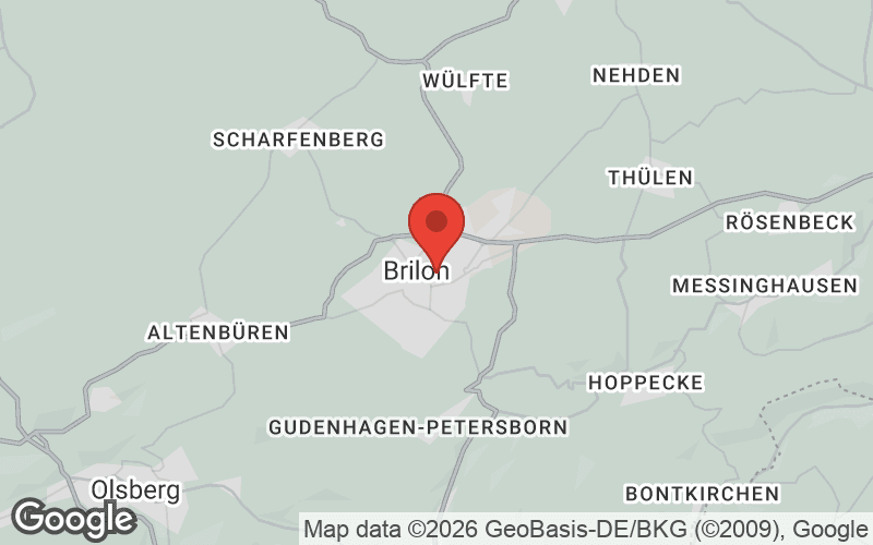 Karte von Brilon