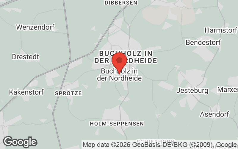 Karte von Buchholz in der Nordheide
