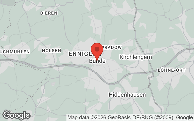 Karte von Bünde