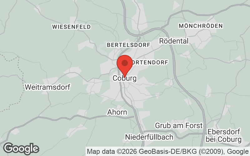 Karte von Coburg