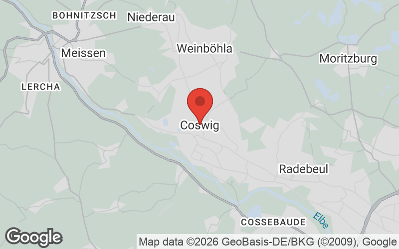Karte von Coswig