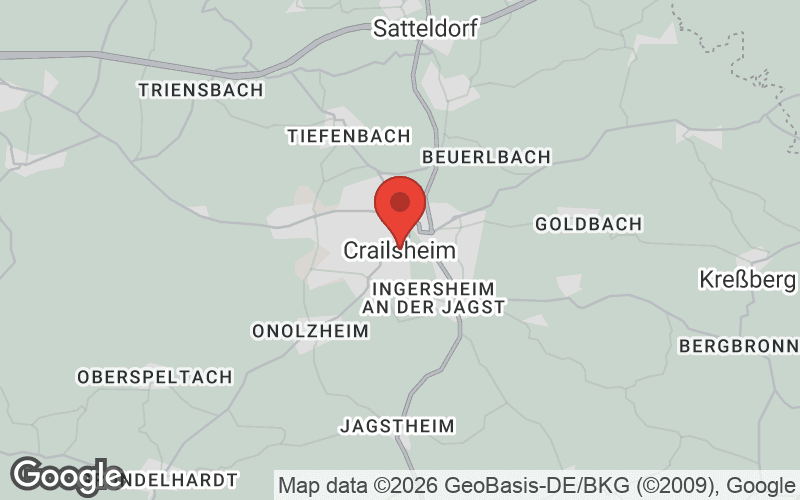 Karte von Crailsheim