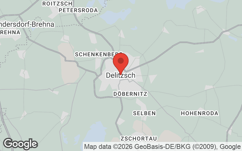 Karte von Delitzsch