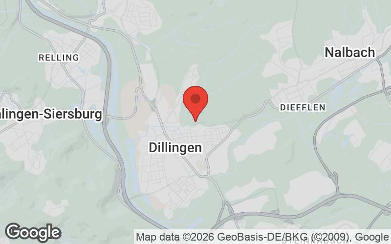 Karte von Dillingen (Saar)