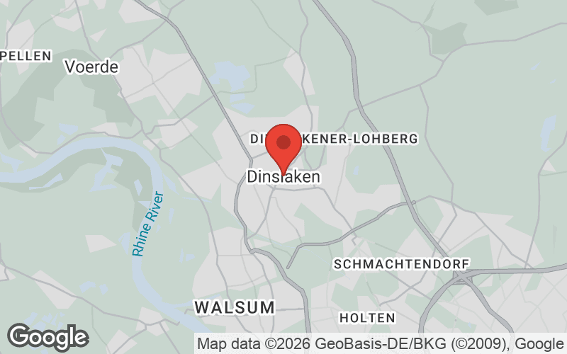 Karte von Dinslaken