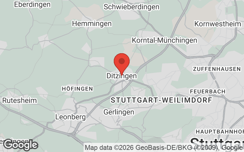 Karte von Ditzingen