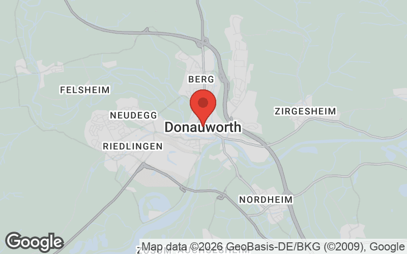 Karte von Donauwörth
