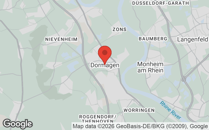 Karte von Dormagen