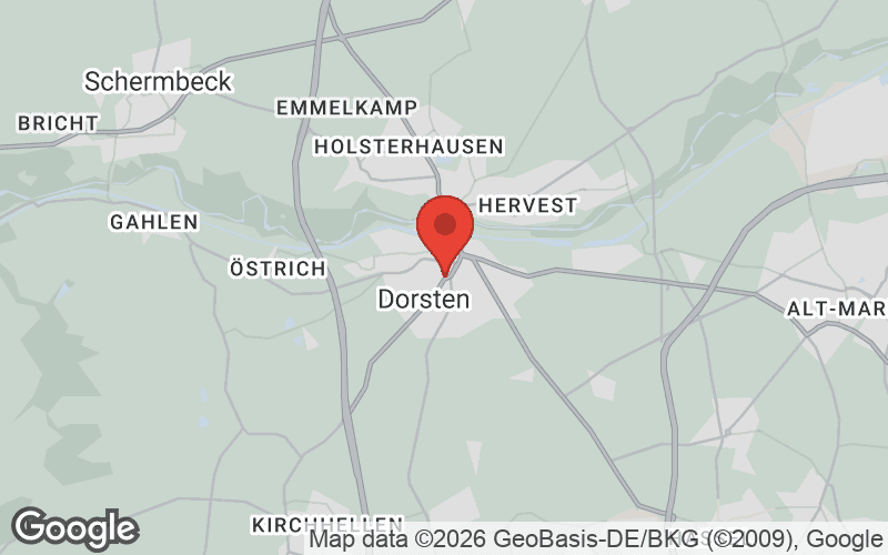 Karte von Dorsten