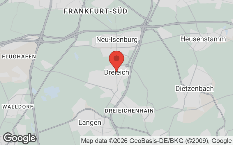 Karte von Dreieich