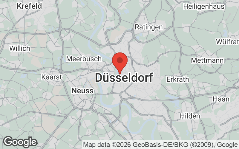 Karte von Düsseldorf