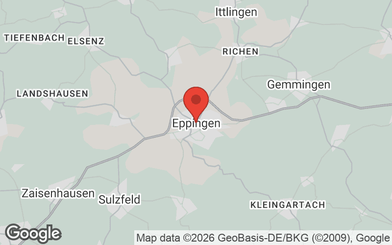 Karte von Eppingen