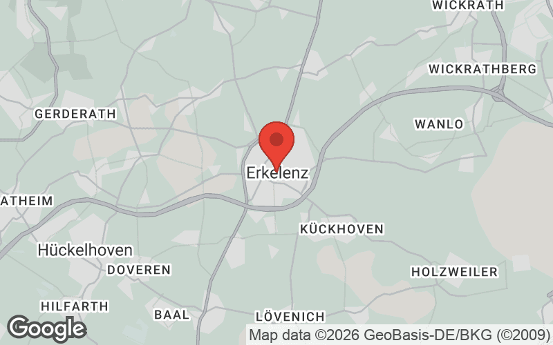 Karte von Erkelenz