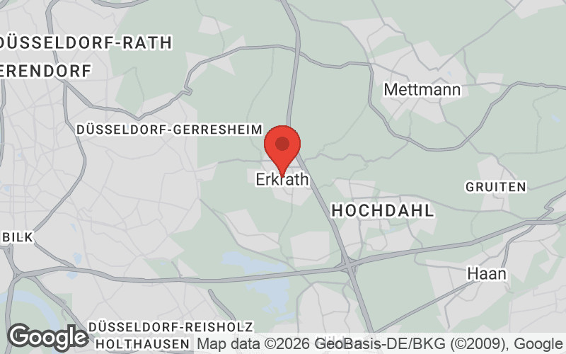 Karte von Erkrath