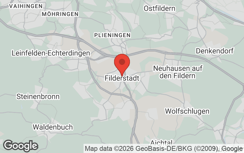 Karte von Filderstadt
