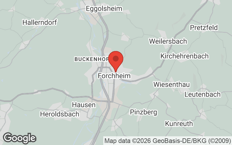 Karte von Forchheim