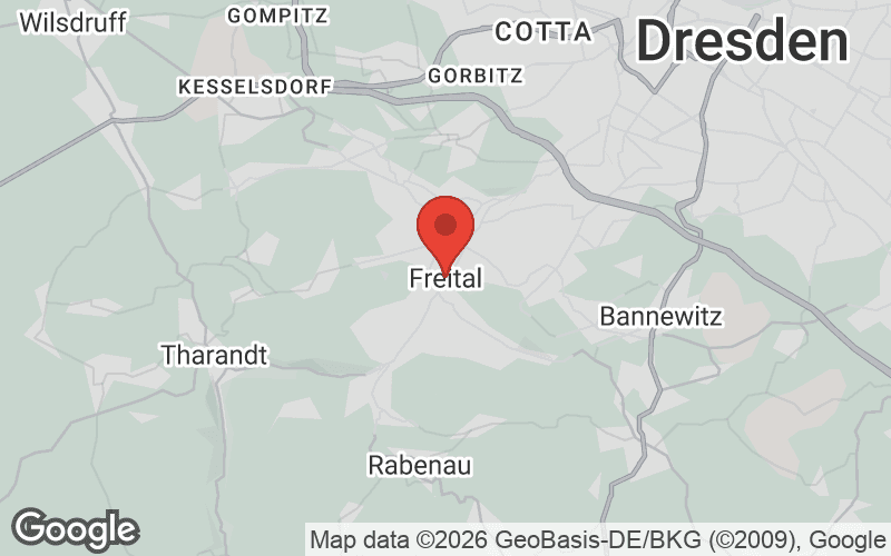Karte von Freital