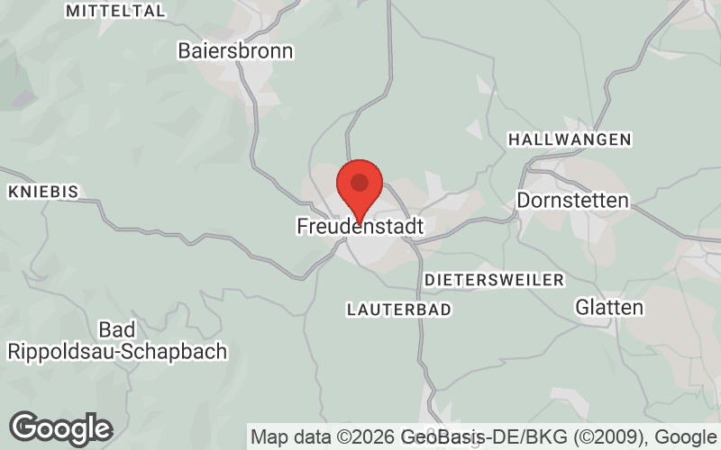 Karte von Freudenstadt