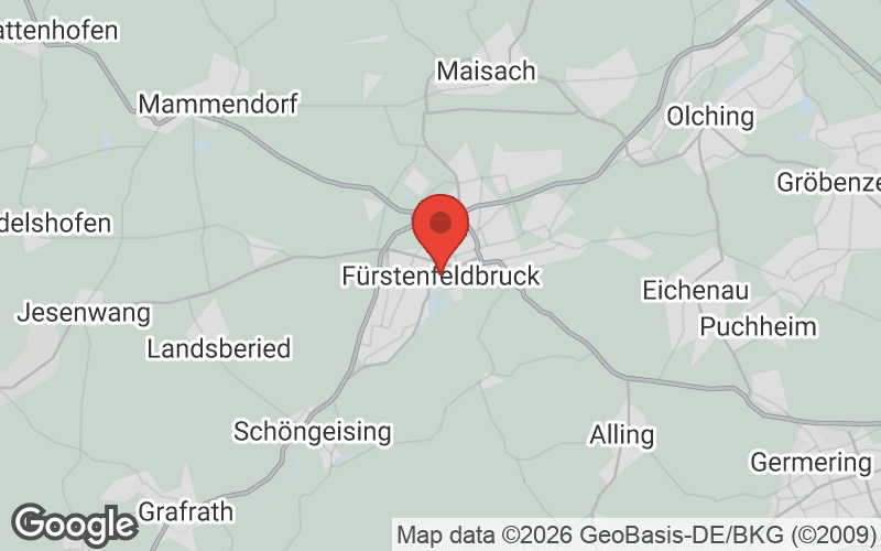 Karte von Fürstenfeldbruck