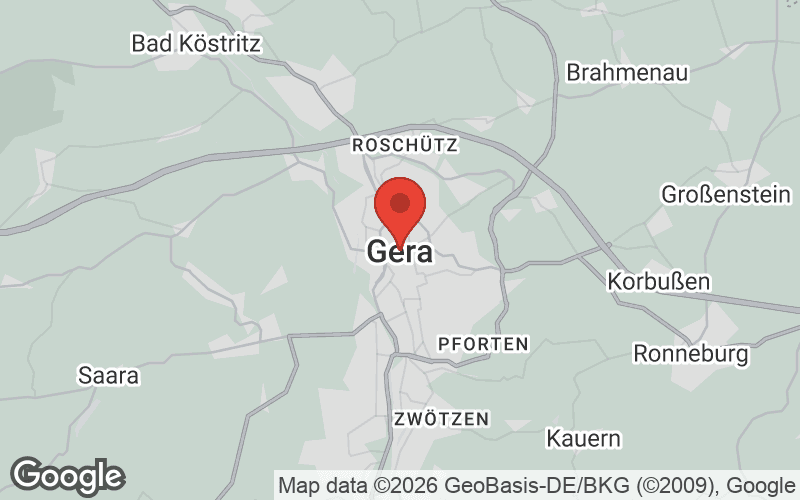 Karte von Gera