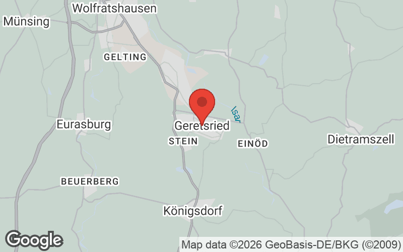 Karte von Geretsried