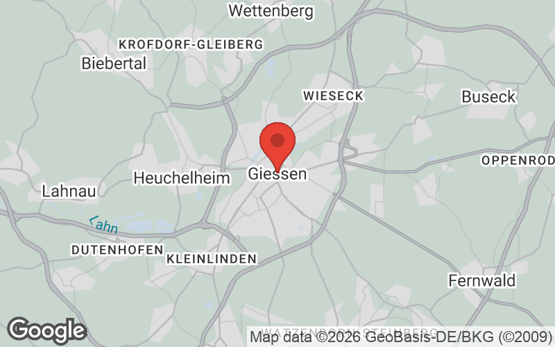 Karte von Gießen
