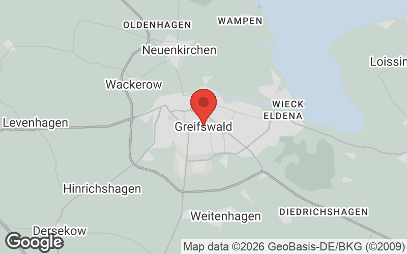 Karte von Greifswald