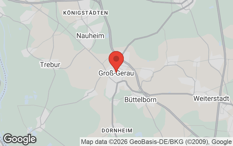 Karte von Groß-Gerau