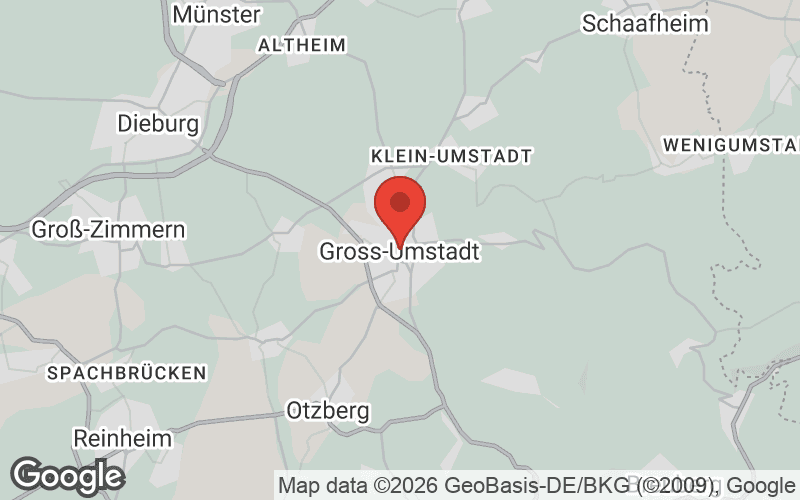 Karte von Groß-Umstadt