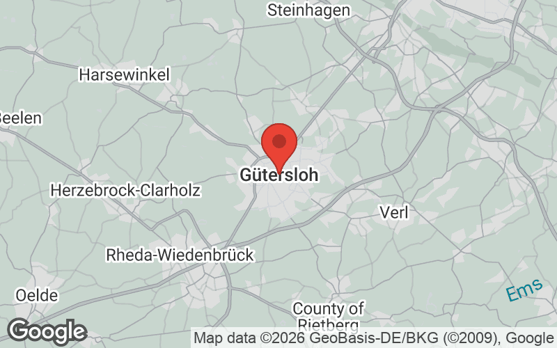 Karte von Gütersloh
