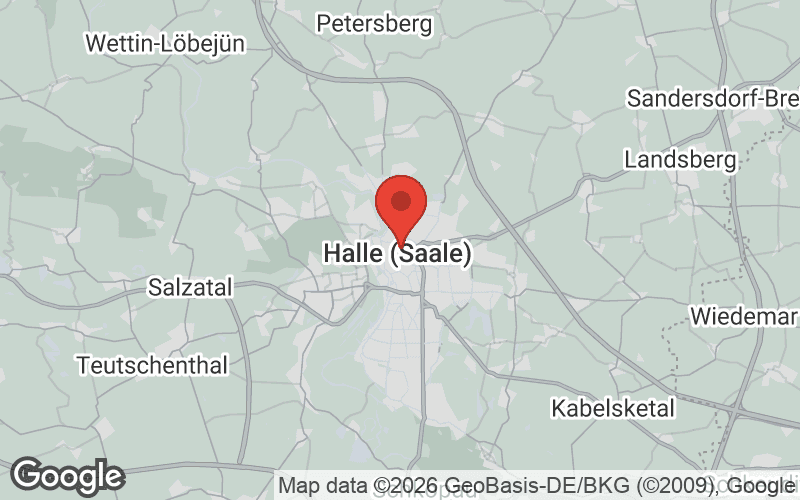 Karte von Halle (Saale)