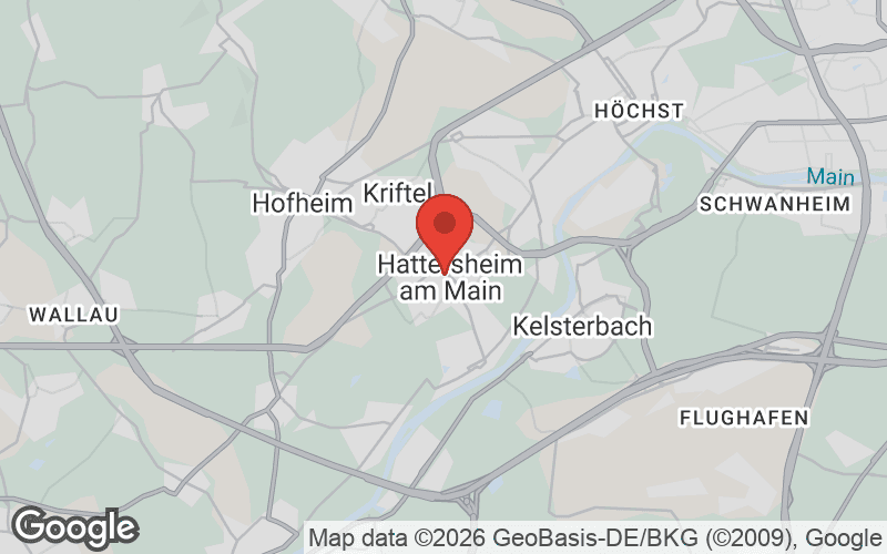 Karte von Hattersheim am Main