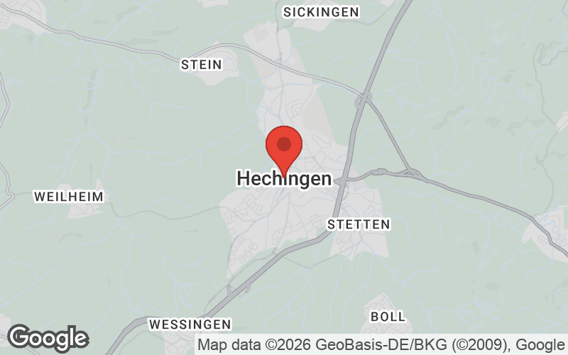 Karte von Hechingen