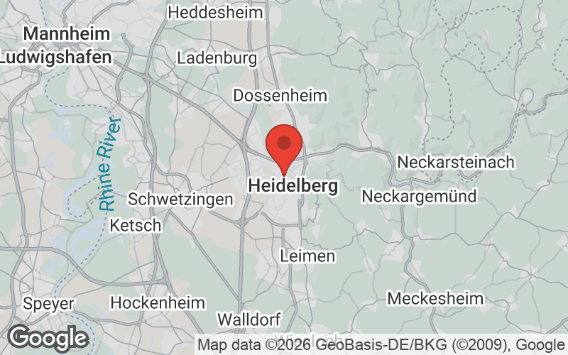 Karte von Heidelberg