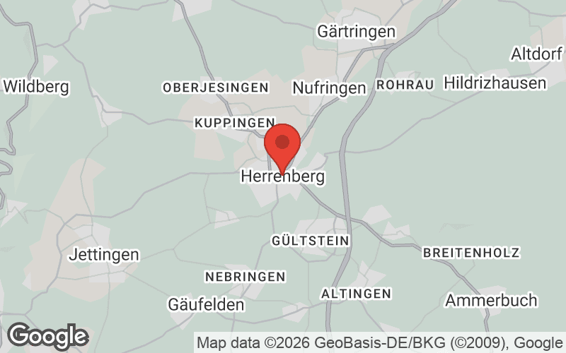 Karte von Herrenberg